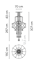 Vibia Wireflow Chandelier 0374/0375 - Pendelleuchte - 0374