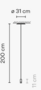 Vibia Wireflow Free-Form 0345 - Pendelleuchte