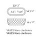 Vondom Vases Nano Planter 14x33x12