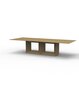 Vondom Vela Table XL 300X120X72-HPL Black Edge - Lacquered-Beige
