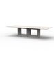 Vondom Vela Table XL 300X120X72-HPL Black Edge - Lacquered-Ecru