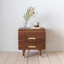 Kalon Simple Side Table Walnut