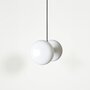 Eno Studio Gambi Two Brass & Opal Pendant Light