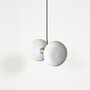 Eno Studio Gambi Two Brass & Opal Pendant Light