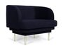 Eno Studio Cornice Armchair Velvet - Night Blue