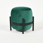 Eno Studio Vega Ottoman Black Steel - Teal Green