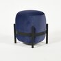 Eno Studio Vega Ottoman Black Steel - Night Blue