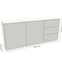 Müller Small Living,Sideboard Kombination 9 Aventa von Müller Small Living,weiss,Sideboard,klassisches Sideboard