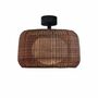 Bover Bover Fora PF - Deckenleuchte  Graphite Brown /  Rattan Brown 