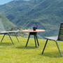 Fast Zebra 420L - Couchtisch mit Ikoro Tischplatte