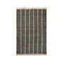 Ferm Living Teppich Athens Stripes von Ferm Living Natural / Ink Blue, Klein - L: 200 cm / B: 140 cm