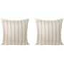 Ferm Living Calm Cushion Large B: 80 cm / H: 80 cm, Camel / Schwarz