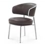 Classicon Aristo Sessel von Classicon  Classic Leder Chocolate, Chrom