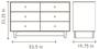 Oeuf 6 Drawer Dresser - Fawn