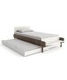 Oeuf River Twin Bed - White/Walnut