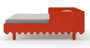 Oeuf Moss Toddler Bed - Kinderbett - Rot