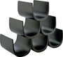Alessi Noè Flaschenregal (6 Flaschen)-Schwarz 