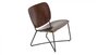 Functionals Miller Lounge Chair - Black Frame | Dark Brown Leather