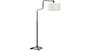 Functionals Swivel Floor Light - White Shade | Black Frame