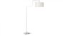 Functionals Swivel Floor Light - White Shade | White Frame
