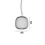 Foscarini  Pendelleuchte Spokes 2 von Foscarini Bluetooth - Casambi App, Graphit, Basic-1