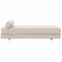Softline Softline Lubi Schlafsofa mit Kaltschaummatratze Chrom, Sand 446 - Vision