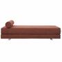 Softline Softline Lubi Schlafsofa mit Federkernmatratze Chrom, Altrosa 398 - Vision