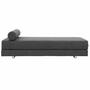 Softline Softline Lubi Schlafsofa mit Federkernmatratze Chrom, Grau 399 - Vision