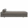 Softline Softline Lubi Schlafsofa mit Federkernmatratze Chrom, Grau-Braun 439 - Vision