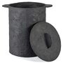 Serax Korb + Deckel Marie Papier Mache Schwarz D40H50