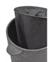 Serax Basket+Lid+Linen Bag Black Earth