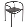 Tecta Tecta Split Chair Leder schwarz, Ohne, Stahlrohr Pulverbeschichtet Schwarz