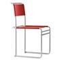 Tecta Tecta B40 Stuhl Bauhaus-Gurt Rot, Stahlrohr Vernickelt, Ohne