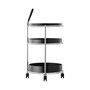 Tecta Tecta K6 Trolley Eiche Schwarz Lackiert, Stahlrohr Verchromt