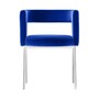 Tecta Tecta D8P Polstersessel Dunkelblau 052 - City Velvet, Chrom