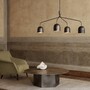 Gubi Gubi Howard Chandelier 4 Arm Long - Kronleuchter