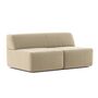 Classicon Module A Zweisitzer Mitte Sofa Soft Stone von Classicon Andro Plus - Beige 882