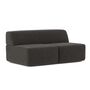 Classicon Module A Zweisitzer Mitte Sofa Soft Stone von Classicon Tinto - Grüngrau 999 