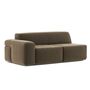 Classicon Module B Zweisitzer Links Sofa Soft Stone von Classicon Andro Plus - Braungrün 887
