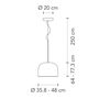 FontanaArte Pendelleuchte Equatore LED von FontanaArte 