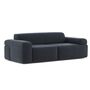 Classicon Module D Zweisitzer mit Armlehnen Sofa Soft Stone von Classicon Andro Plus - Blau 555