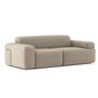 Classicon Module D Zweisitzer mit Armlehnen Sofa Soft Stone von Classicon Pamir RE - Steingrau 993