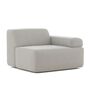 Classicon Module F Einsitzer Rechts Sofa Soft Stone von Classicon Antoni - Hellgrau 993
