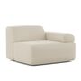 Classicon Module F Einsitzer Rechts Sofa Soft Stone von Classicon Antoni - Weiss 981