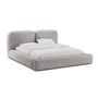 Micadoni MICADONI MARTINA Bett Boston - Light Grey, B: 140 cm