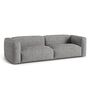 Micadoni MICADONI MARTINA 3 Sitzer Sofa Boucle Monet - Graphite