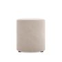 Micadoni MICADONI DIA Pouf Velvet - Beige,  Ø: 40 cm / H: 35 cm