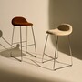 Gubi Gubi 3D Counter Stool Fully Upholstery Lupo Special Diagonal Bouclé, Dedar