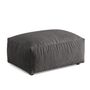 Micadoni MICADONI MARTINA Pouf 65  Velvet - Grey