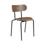 Gubi Gubi Coco Dining Chair - Stuhl Stapelbar Walnut Lacquered